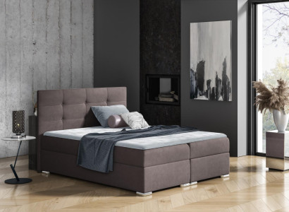 Bett Bettkasten Boxspringbett 160x200 Schlafzimmer Design Doppel Hotel Modern